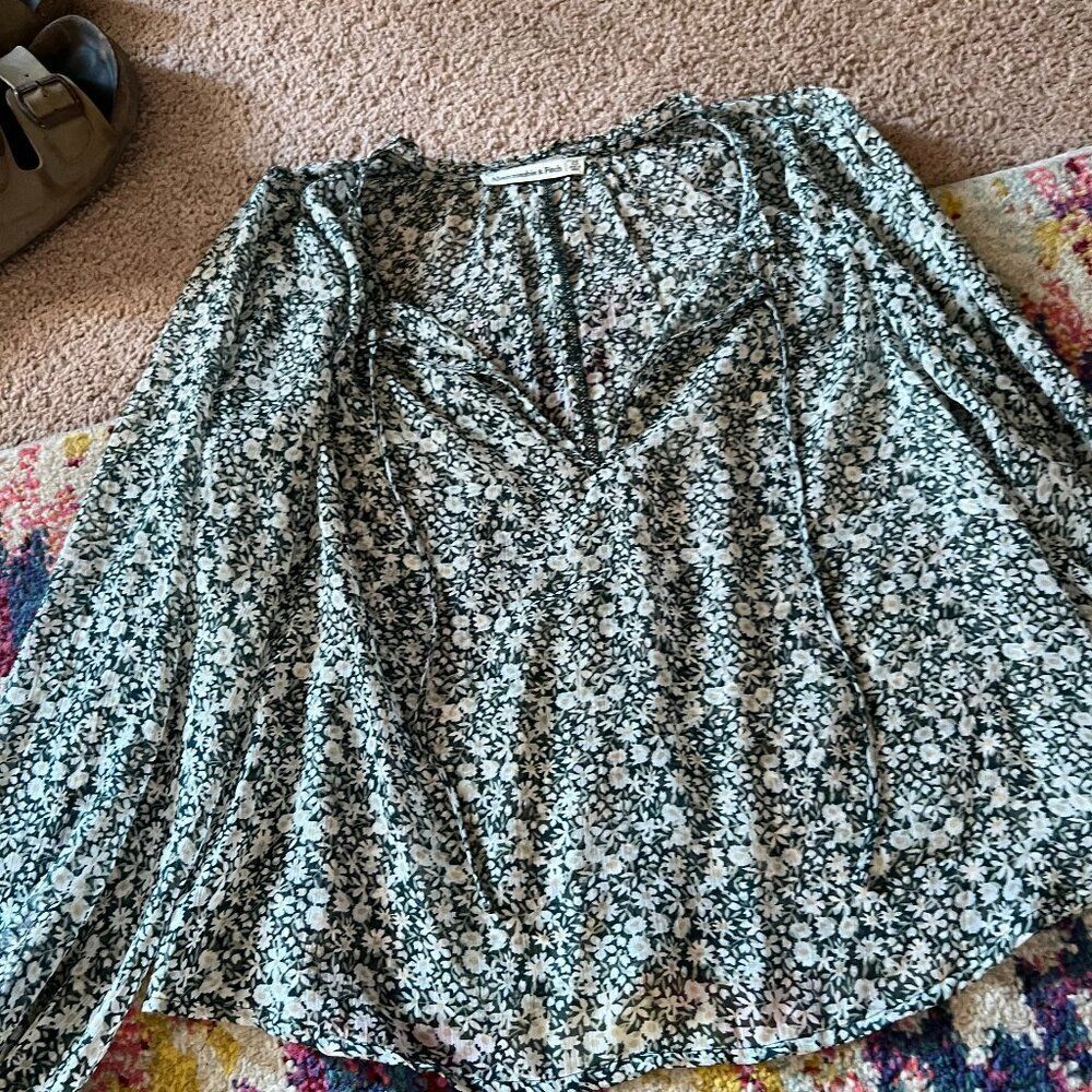 Abercrombie & Fitch xs sheer blouse